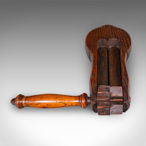 fig 2. Antique Football Rattle, English, Elm, Sporting Memorabilia, Treen, Victorian