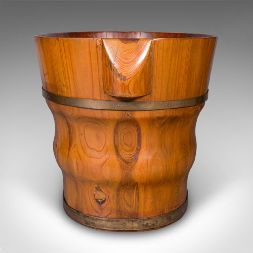 fig 2. Antique Waste Paper Basket, Austrian, Cedar, Home Office Bin, Victorian, C.1900