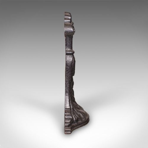 ANTIQUE DOOR PORTER ENGLISH CAST IRON DOORSTOP KEEPER VICTORIAN CIRCA 1860 - ADDITIONAL PHOTO 2