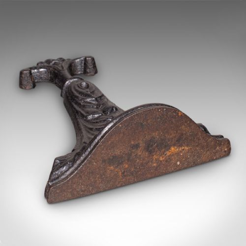ANTIQUE DOOR PORTER ENGLISH CAST IRON DOORSTOP KEEPER VICTORIAN CIRCA 1860 - ADDITIONAL PHOTO 7
