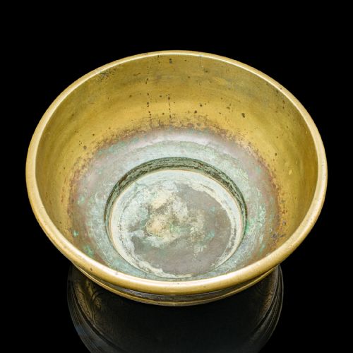 ANTIQUE PLANTER BOWL ORIENTAL BRASS JARDINIERE DISH EARLY VICTORIAN C1850 - ADDITIONAL PHOTO 7