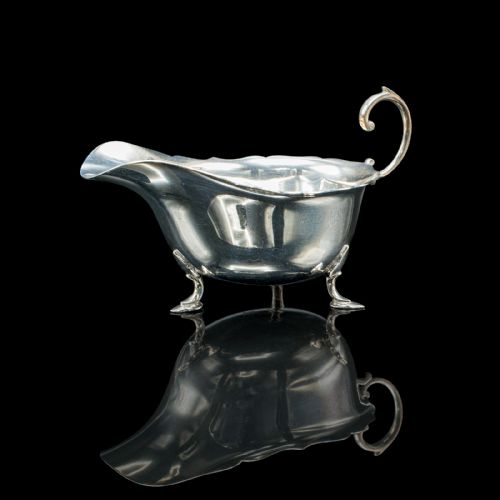 TRIO OF ANTIQUE SAUCE DISHES ENGLISH SILVER PLATED CONDIMENT POTS EDWARDIAN - ADDITIONAL PHOTO 1