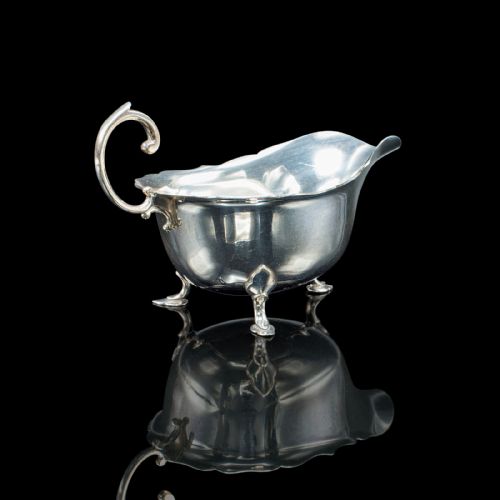 TRIO OF ANTIQUE SAUCE DISHES ENGLISH SILVER PLATED CONDIMENT POTS EDWARDIAN - ADDITIONAL PHOTO 2