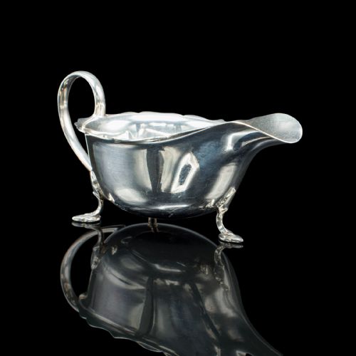 TRIO OF ANTIQUE SAUCE DISHES ENGLISH SILVER PLATED CONDIMENT POTS EDWARDIAN - ADDITIONAL PHOTO 3