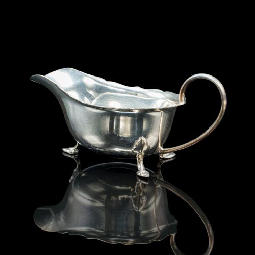 TRIO OF ANTIQUE SAUCE DISHES ENGLISH SILVER PLATED CONDIMENT POTS EDWARDIAN - ADDITIONAL PHOTO 5