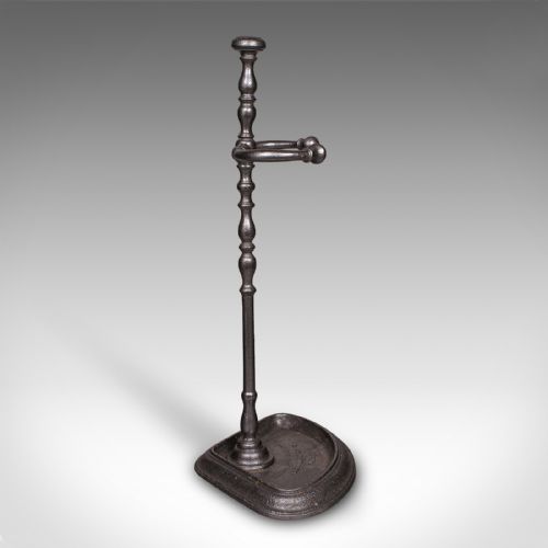 ANTIQUE CORNER UMBRELLA STAND FRENCH CAST IRON HALLWAY DRYING RACK VICTORIAN - ADDITIONAL PHOTO 2