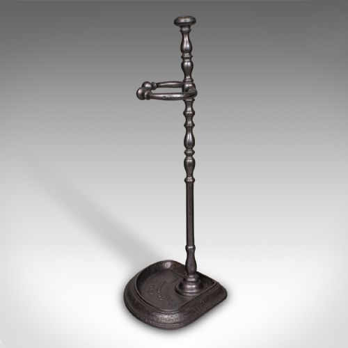 ANTIQUE CORNER UMBRELLA STAND FRENCH CAST IRON HALLWAY DRYING RACK VICTORIAN - ADDITIONAL PHOTO 4