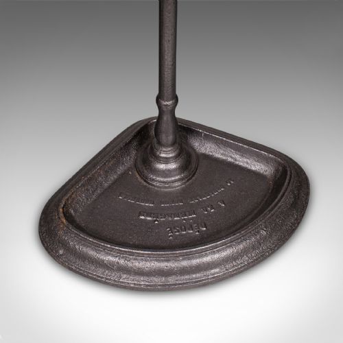 ANTIQUE CORNER UMBRELLA STAND FRENCH CAST IRON HALLWAY DRYING RACK VICTORIAN - ADDITIONAL PHOTO 6