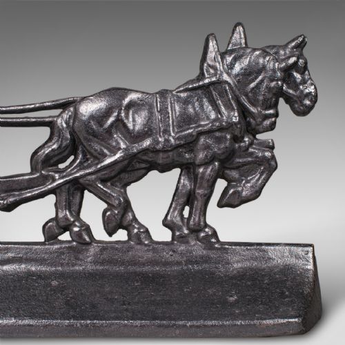 ANTIQUE PLOUGHMAN DOORSTOP ENGLISH CAST IRON FARMHOUSE DOOR KEEPER VICTORIAN - ADDITIONAL PHOTO 6