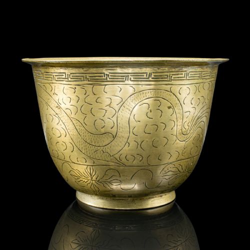 ANTIQUE JARDINIERE DISH JAPANESE MEIJI BRONZE DECOR PLANTER BOWL VICTORIAN - ADDITIONAL PHOTO 4