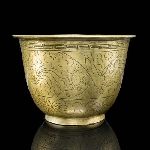 ANTIQUE JARDINIERE DISH JAPANESE MEIJI BRONZE DECOR PLANTER BOWL VICTORIAN - ADDITIONAL PHOTO 5