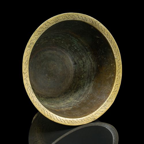 ANTIQUE JARDINIERE DISH JAPANESE MEIJI BRONZE DECOR PLANTER BOWL VICTORIAN - ADDITIONAL PHOTO 7
