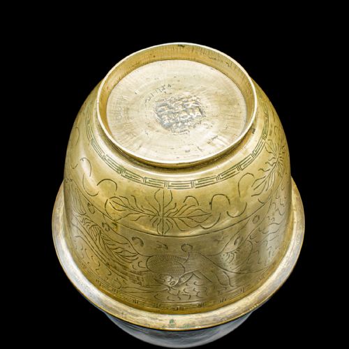 ANTIQUE JARDINIERE DISH JAPANESE MEIJI BRONZE DECOR PLANTER BOWL VICTORIAN - ADDITIONAL PHOTO 9