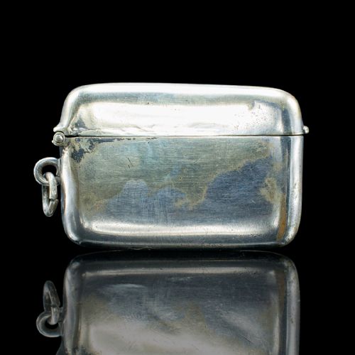 SMALL ANTIQUE SHOOTING PEG CASE ENGLISH SILVER PLATE MARKER BOX VICTORIAN - ADDITIONAL PHOTO 2