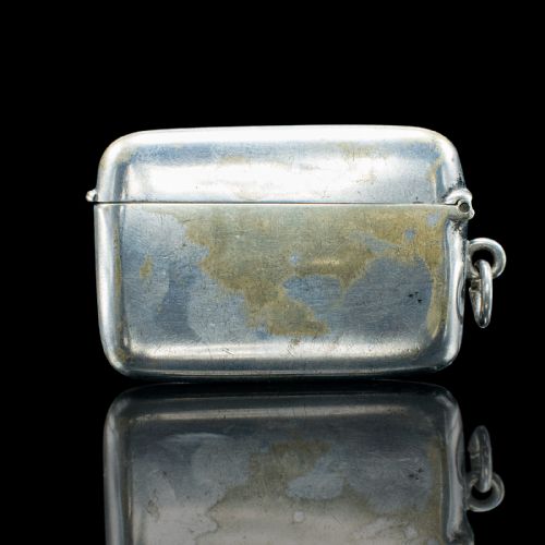SMALL ANTIQUE SHOOTING PEG CASE ENGLISH SILVER PLATE MARKER BOX VICTORIAN - ADDITIONAL PHOTO 3