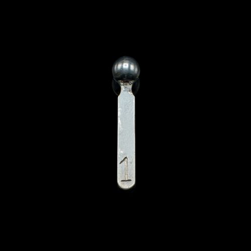 SMALL ANTIQUE SHOOTING PEG CASE ENGLISH SILVER PLATE MARKER BOX VICTORIAN - ADDITIONAL PHOTO 6