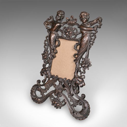 fig 2. Antique Picture Frame, English, Photo Holder, Art Nouveau, Victorian, Circa 1900