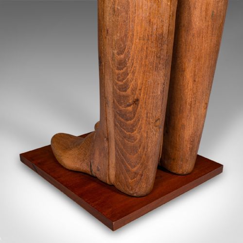 ANTIQUE BOOTMAKERS DISPLAY ENGLISH BEECH RIDING BOOT STRETCHER EDWARDIAN - ADDITIONAL PHOTO 7