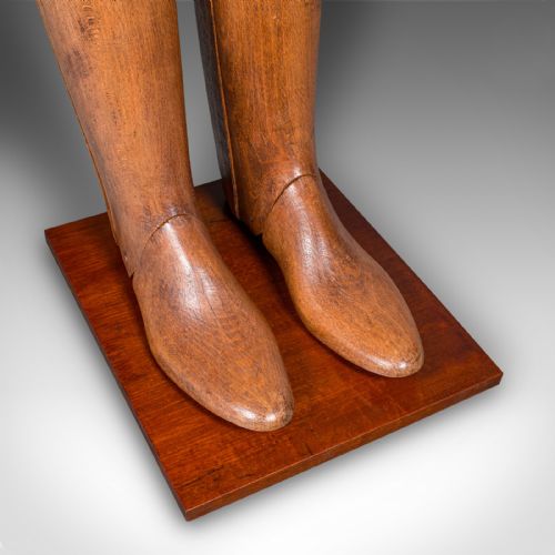 ANTIQUE BOOTMAKERS DISPLAY ENGLISH BEECH RIDING BOOT STRETCHER EDWARDIAN - ADDITIONAL PHOTO 9
