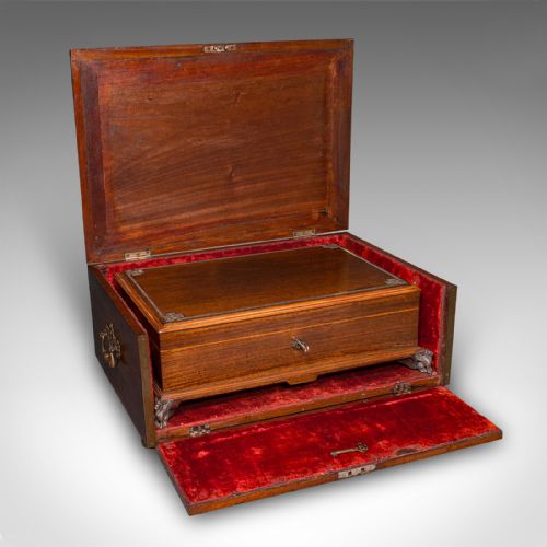 ANTIQUE PRESENTATION INSIGNIA BOX ITALIAN CAMPAIGN CHEST VICTORIAN C1900 - ADDITIONAL PHOTO 1
