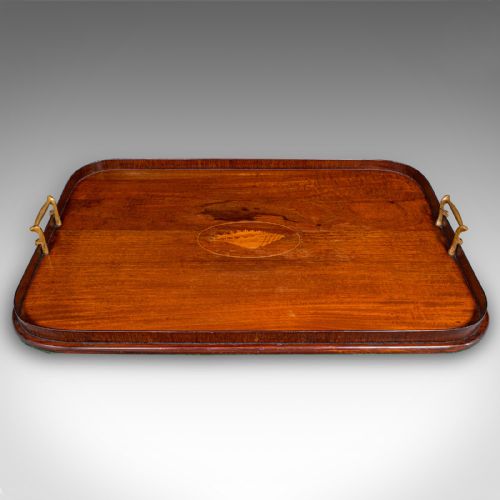 ANTIQUE SERVING PLATTER ENGLISH AFTERNOON TEA TRAY GEORGIAN REVIVAL EDWARDIAN - ADDITIONAL PHOTO 3