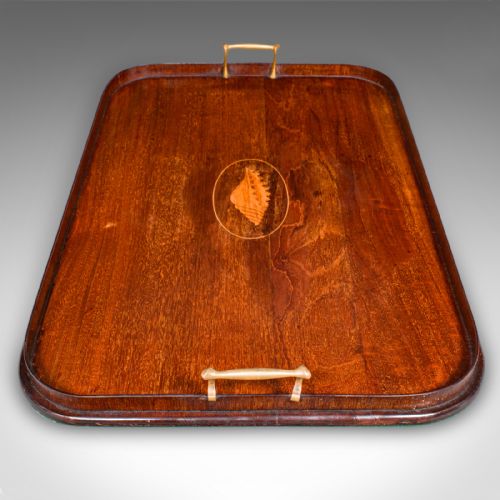 ANTIQUE SERVING PLATTER ENGLISH AFTERNOON TEA TRAY GEORGIAN REVIVAL EDWARDIAN - ADDITIONAL PHOTO 4