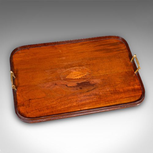 ANTIQUE SERVING PLATTER ENGLISH AFTERNOON TEA TRAY GEORGIAN REVIVAL EDWARDIAN - ADDITIONAL PHOTO 5