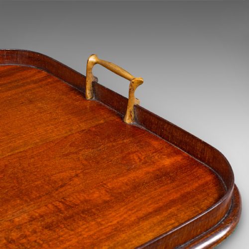 ANTIQUE SERVING PLATTER ENGLISH AFTERNOON TEA TRAY GEORGIAN REVIVAL EDWARDIAN - ADDITIONAL PHOTO 9