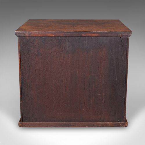 ANTIQUE COUNTRY HOUSE NAPKIN DRAWERS ENGLISH STORAGE CABINET EARLY VICTORIAN - ADDITIONAL PHOTO 5
