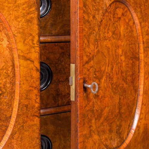 ANTIQUE COUNTRY HOUSE NAPKIN DRAWERS ENGLISH STORAGE CABINET EARLY VICTORIAN - ADDITIONAL PHOTO 10