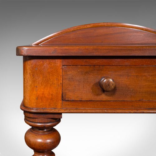 ANTIQUE WRITING DESK ENGLISH SIDE TABLE CORRESPONDENCE STUDY VICTORIAN 1890 - ADDITIONAL PHOTO 10