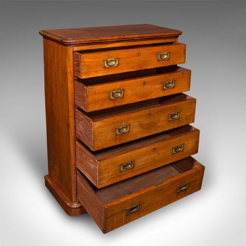 ANTIQUE GENTLEMAN'S SPORRAN CHEST SCOTTISH SOCK DRAWERS VICTORIAN CIRCA 1850 - ADDITIONAL PHOTO 1