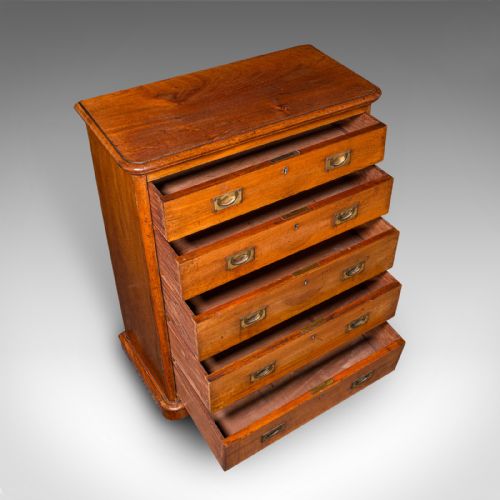 ANTIQUE GENTLEMAN'S SPORRAN CHEST SCOTTISH SOCK DRAWERS VICTORIAN CIRCA 1850 - ADDITIONAL PHOTO 7