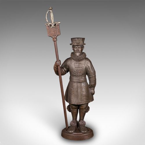 fig 3. Antique Beefeater Fireside Companion, Cast Iron, English, Fire Tools, Edwardian