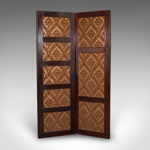 6' 7 TALL ANTIQUE ROOM DIVIDER ENGLISH NEEDLEPOINT PRIVACY SCREEN REGENCY - ADDITIONAL PHOTO 3