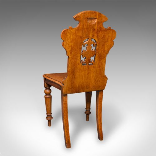 PAIR OF ANTIQUE HALL CHAIRS SCOTTISH OAK RECEPTION SEATS REGENCY CIRCA 1830 - ADDITIONAL PHOTO 5