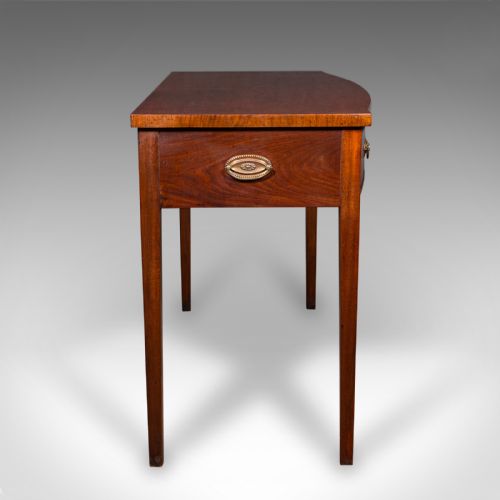 fig 3. Antique Console Writing Desk, English, Two Drawer Side Table, Georgian, C.1800