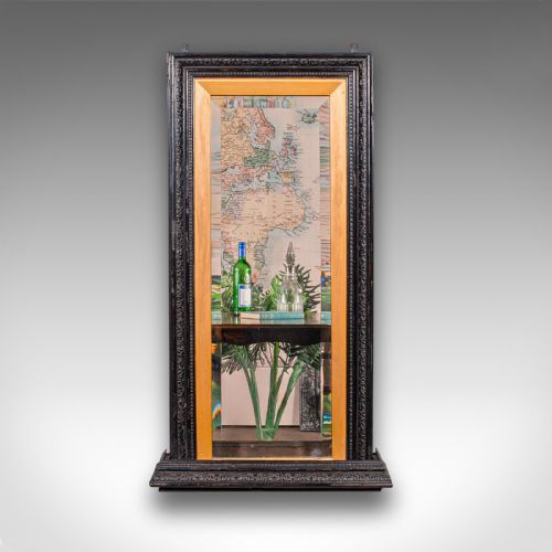 TALL ANTIQUE HALL MIRROR ENGLISH RECEPTION VALET AESTHETIC PERIOD VICTORIAN - ADDITIONAL PHOTO 1