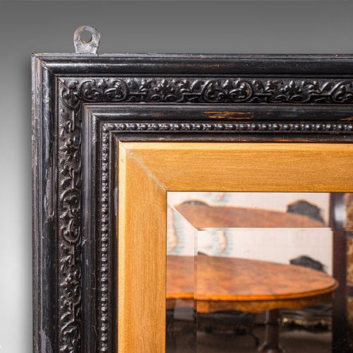 TALL ANTIQUE HALL MIRROR ENGLISH RECEPTION VALET AESTHETIC PERIOD VICTORIAN - ADDITIONAL PHOTO 2