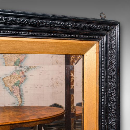 TALL ANTIQUE HALL MIRROR ENGLISH RECEPTION VALET AESTHETIC PERIOD VICTORIAN - ADDITIONAL PHOTO 3