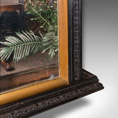 TALL ANTIQUE HALL MIRROR ENGLISH RECEPTION VALET AESTHETIC PERIOD VICTORIAN - ADDITIONAL PHOTO 6