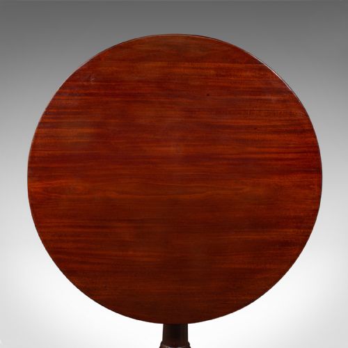ANTIQUE TRIPOD TABLE ENGLISH TILT TOP SIDE OCCASIONAL WINE LAMP GEORGIAN - ADDITIONAL PHOTO 6