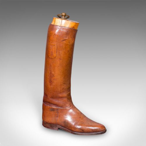 ANTIQUE BOOTMAKERS DISPLAY ENGLISH LEATHER BOOT STRETCHER SET EDWARDIAN - ADDITIONAL PHOTO 2