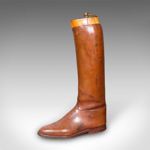 ANTIQUE BOOTMAKERS DISPLAY ENGLISH LEATHER BOOT STRETCHER SET EDWARDIAN - ADDITIONAL PHOTO 3