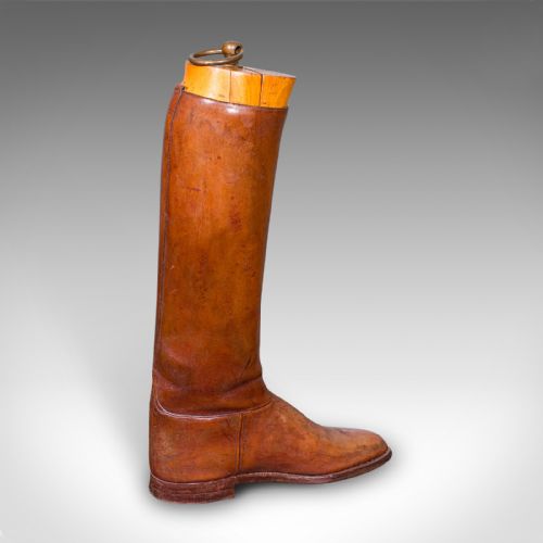 ANTIQUE BOOTMAKERS DISPLAY ENGLISH LEATHER BOOT STRETCHER SET EDWARDIAN - ADDITIONAL PHOTO 4