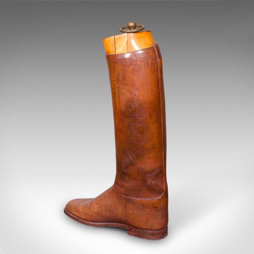 ANTIQUE BOOTMAKERS DISPLAY ENGLISH LEATHER BOOT STRETCHER SET EDWARDIAN - ADDITIONAL PHOTO 5