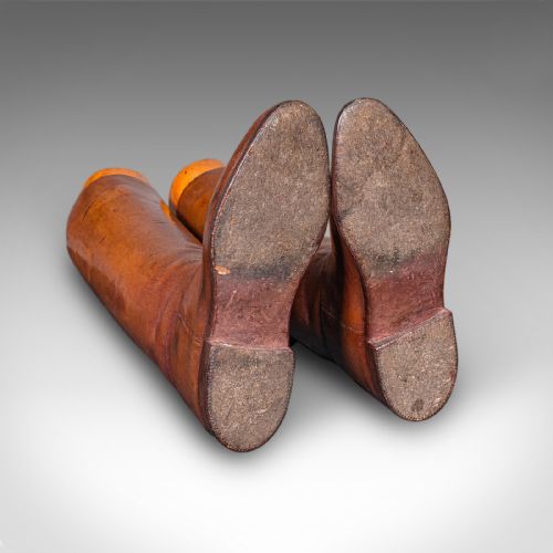 ANTIQUE BOOTMAKERS DISPLAY ENGLISH LEATHER BOOT STRETCHER SET EDWARDIAN - ADDITIONAL PHOTO 6