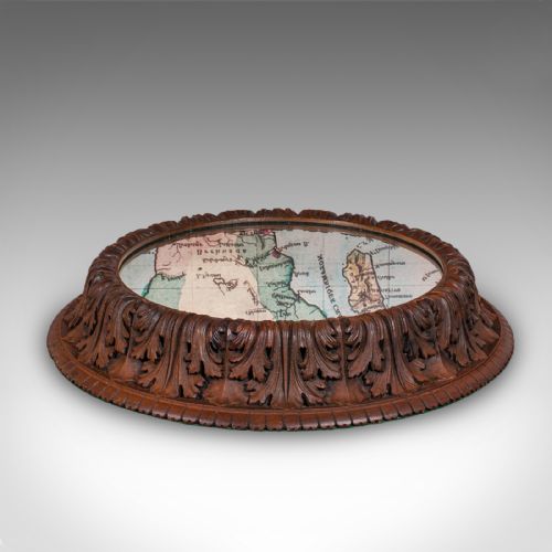 ANTIQUE CAKE DISPLAY STAND GERMAN OAK MIRRORED GATEAU CENTREPIECE VICTORIAN - ADDITIONAL PHOTO 2