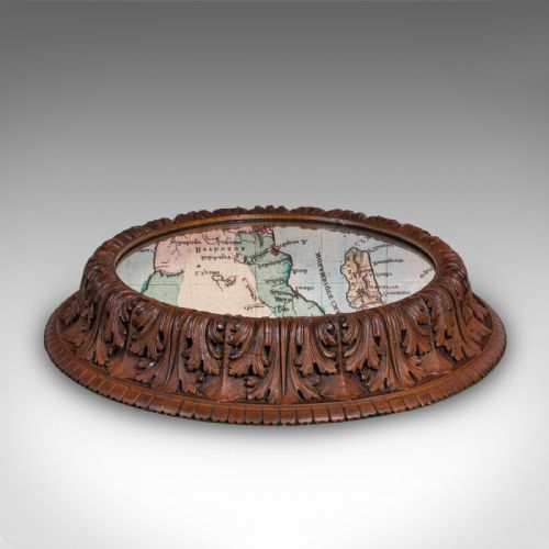 ANTIQUE CAKE DISPLAY STAND GERMAN OAK MIRRORED GATEAU CENTREPIECE VICTORIAN - ADDITIONAL PHOTO 3
