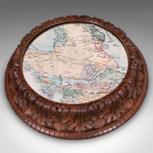 ANTIQUE CAKE DISPLAY STAND GERMAN OAK MIRRORED GATEAU CENTREPIECE VICTORIAN - ADDITIONAL PHOTO 7